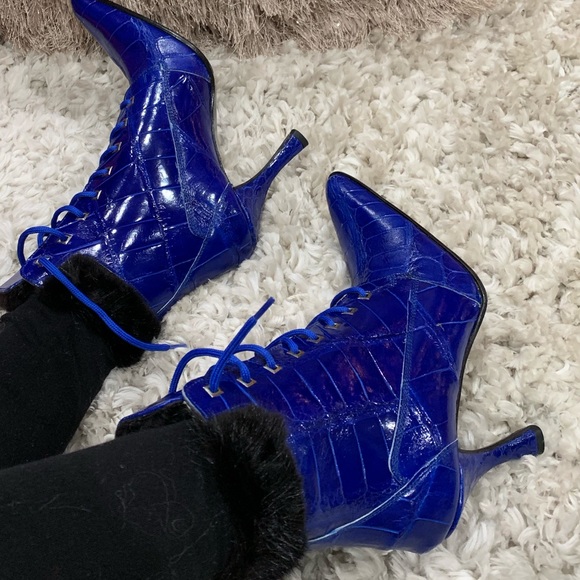 Mauri Shoes Authentic Mauri Mink Gator Custom Heel Booties Poshmark